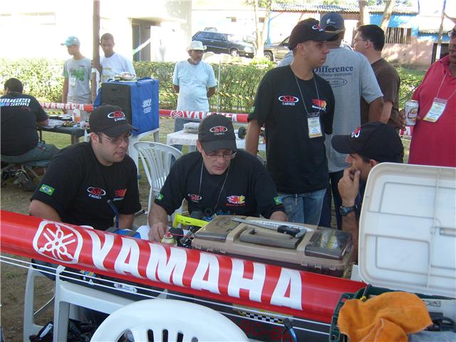 Concentração no box da equipe miroarts sh engines.
<br />4° de final.