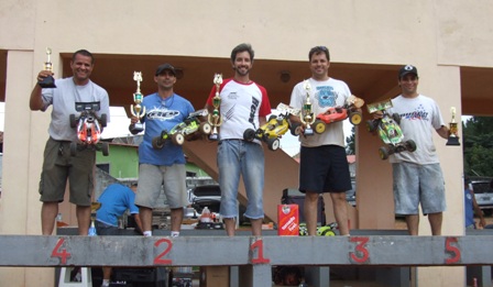 Podium da corrida