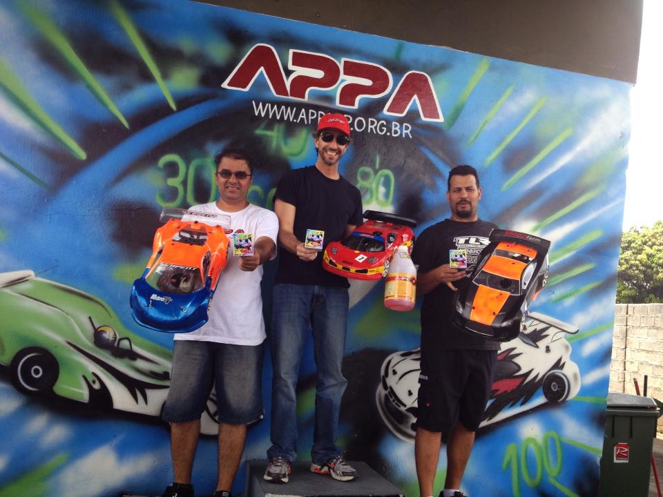 Podium da Etapa categoria GT2 - Vencedor Heitor, 2o Marcelo e 3o Mauricio