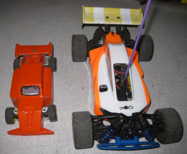 A proposta da minha carroceria é a de ser um buggy muito parecido com o Team Associated.